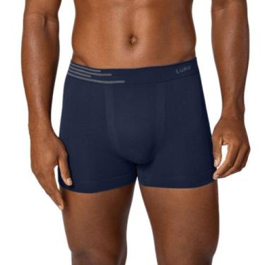 Imagem de Cueca Lupo Boxer Microfibra Sem Costura 436-002, Marinho, 2, GG