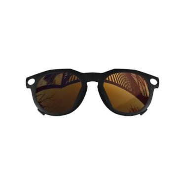 Imagem de MYCOURAG Armação preta de lentes polarizadas com proteção UV para óculos de sol Oakley Meta HSTN OW8002 51 mm - Bronze espelhado revestido polarizado