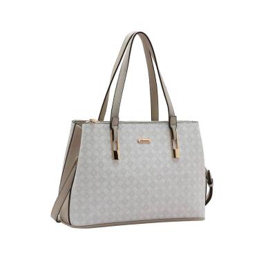 Imagem de Bolsa Elemento Gráfico Casual - Ombro - Nude - Chenson 3485285