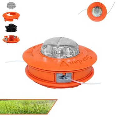 Imagem de Cabeçote Nylon Garden Com Sistema Automático Bate-Libera Rosca 10mmx1,25mm Para Roçadeiras Importadas Nakasaki NK750PRO Branco BR33C, BR43C, BR52C