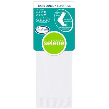 Imagem de Meia Selene Cano Longo Ind Diabéticos Algodão S/costura 6301, 34/39, B
