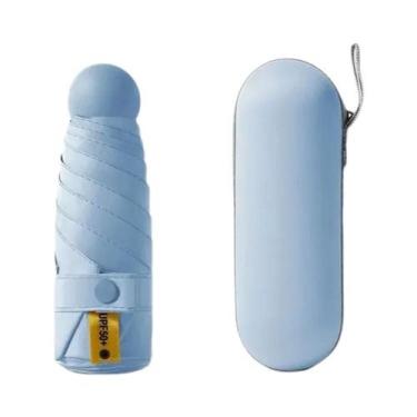 Imagem de Guarda-chuva De Bolso Feminino Anti-UV De Dupla Utilização Com Proteçã