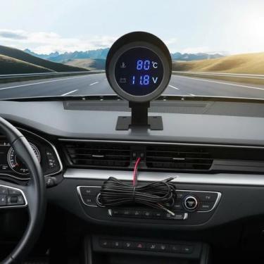 Imagem de Voltímetro e Marcador De Temperatura Automotivo 12 e 24v Klx - KLX Qua