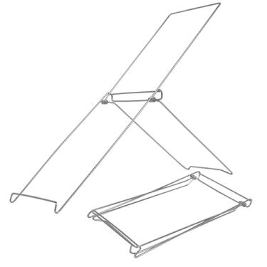 Imagem de Nicesolar Suporte de painel solar portátil multifuncional, diâmetro 4 304 de aço inoxidável, instalação sem ferramentas para painéis solares dobráveis ou flexíveis (G)
