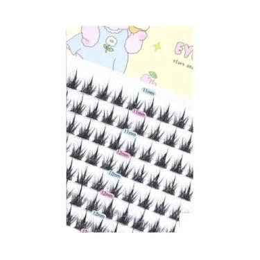 Imagem de Cílios Postiços Naturais Marrom Suave Estilo Girassol Grande Capacidad