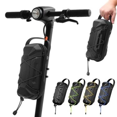 Imagem de WODHMIEY Bolsa de armazenamento para scooter elétrica, liberação rápida e inatallation, bolsa de armazenamento de scooters rígida de EVA com cordões multicoloridos para scooter elétrica, bicicletas