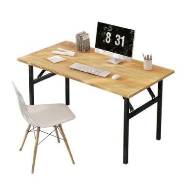 Imagem de Organizadores de mesa modernos simples mesa de computador mesa de escritório em casa mesa de estudo simples quarto mesa dobrável mesa de escrita estação de trabalho mesa de pé (cor: B, tamanho: 80 cm
