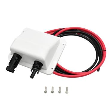 Imagem de Witproton Conector de entrada de cabo solar de 10 AWG 10 m cabo de extensão solar resistência aos raios UV caixa de junção solar à prova d'água para trailer, barco, acampamento, vans (branco)