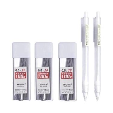 Imagem de Conjunto De Lápis Mecânicos HB/2B 0.5/0.7mm Com Refil Automático Para 