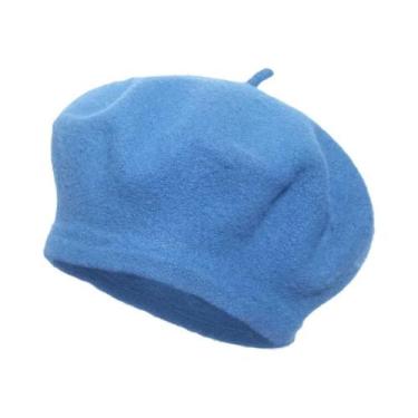 Imagem de Boina Feminina De Lã Grossa Multicolorida Para Inverno E Outono, Estil