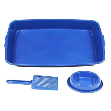 Imagem de kit Caixa de Transporte Nº1 para Gatos, Caixa de Areia, Pá e Comedor