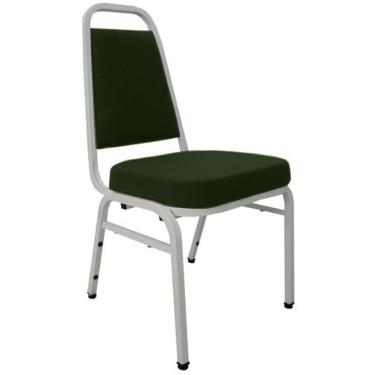 Imagem de Cadeira Empilhável para Auditórios Linha Hotel Plus Verde
