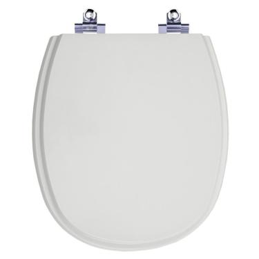 Imagem de Tampa De Vaso Com Amortecedor Aspen Cinza Para Bacia Deca