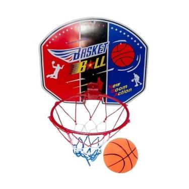 Imagem de Cesta de Basquete Infantil com Bola Tabela para Pendurar - WELL KIDS