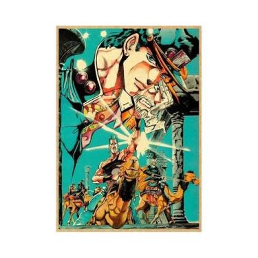 Imagem de Pôsteres Vintage JoJo 2025 Anime JoJo's Bizarre Adventure Arte De Pare