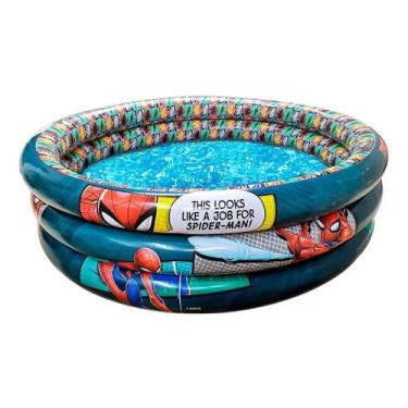 Imagem de Piscina Banheira Inflável Homem Aranha 100 Litros Infantil Criança Men