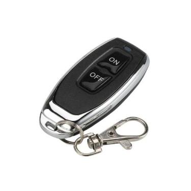 Imagem de Controle Remoto 2 Botões On Off 433mhz Learning Code Preto - ATMX