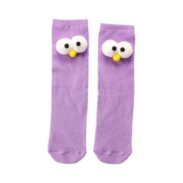 Imagem de Meias Infantis De Desenho Animado Fofas De Alta Qualidade Com Olhos Gr