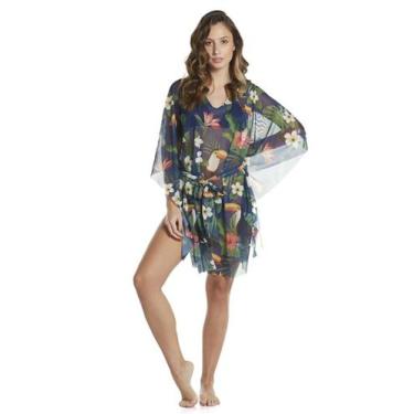 Imagem de Saída de Praia Kaftan Kaftan - Sogni Belli, U, Estampa tucano