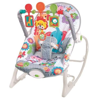 Imagem de Cadeira de Balanço Descanso com Som Branco e Cinza PF24280