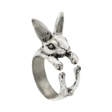 Imagem de Anéis Vintage De Prata Com Gato Da Sorte, Sapo E Rã Para Mulheres, Joi