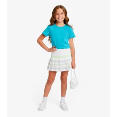 Imagem de Blusa Básica Infantil Manga Curta Lisa Soletex Verde, 6, Verde