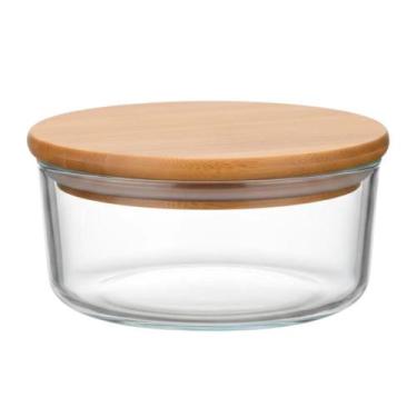 Imagem de Pote Hermético Redondo Vidro (930 ml) Liso - Casa Vitá, Liso