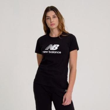 Imagem de Camiseta New Balance Essentials Feminina Preto-Feminino