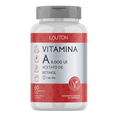 Imagem de Vitamina A 8.000 UI Acetato de Retinol 60 Caps - Lauton-Unissex