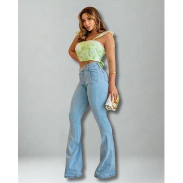 Imagem de Calça Jeans Flare Feminina - Modelo Alexa Confortável e Atemporal - no