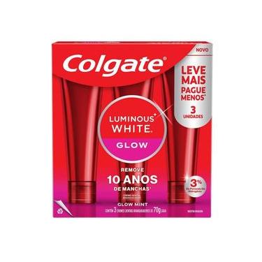 Imagem de Creme Dental Para Clareamento Colgate Luminous White Glow 70g 3 un