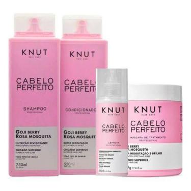 Imagem de Kit Knut Cabelo Perfeito Goji Berry Nutriçâo Hidratação 4u - Knut Home