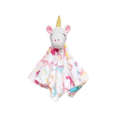 Imagem de Paninho de Unicórnio Naninha para Bebês Meninas Buba, Rosa, Unicórnio