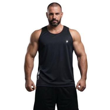 Imagem de Regata Absoluth Clássica em Poliéster com Elastano, Preto, P