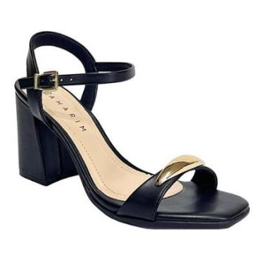Imagem de Sandália Ramarim Salto Bloco 2541202 Preto-Feminino