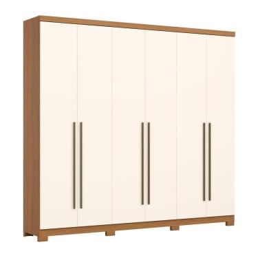 Imagem de Guarda Roupa Casal New Jade 6 Portas 3 Gavetas - Móveis Henn