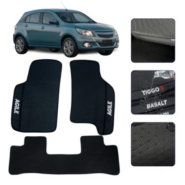 Imagem de Kit de Tapete Agile 2009 2010 2011 2012 2013 2014 2015 2016 Jogo de Tapete 3 Peças