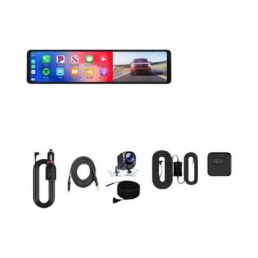 Imagem de Câmera Veicular 4K DVR Com WiFi 5G, BT, FM, AUX, GPS Opcional, Câmera 