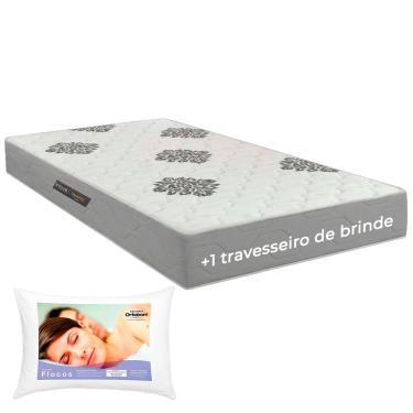 Imagem de Conjunto Colchão Solteiro Confort Premium ISO100 +  Travesseiro Ortobom