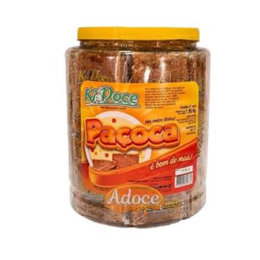 Imagem de Paçoca Pote 1,4kg 20 Unidades Amendoim Festa Revenda Lanche - Kidoce