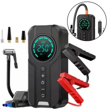 Imagem de Bomba De Ar Tomate Compressor Digital Pneu Carro Moto Bola Futebol Pow