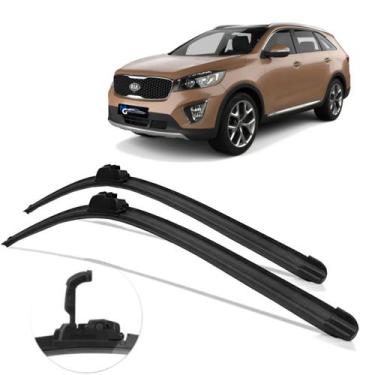 Imagem de Kit Par Dianteiro Palhetas Limpador de Parabrisa Kia Sorento 2017 2018