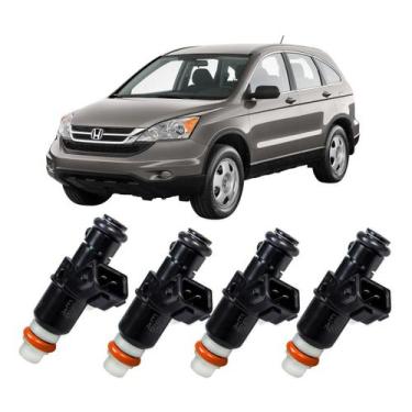 Imagem de 4x Bico Injetor Honda Crv Civic New Civic New Fit 10 Furos - SEEDS AUT