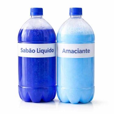 Imagem de Kit Amaciante e Sabão Líquido Artesanal - garrafas de 2lts