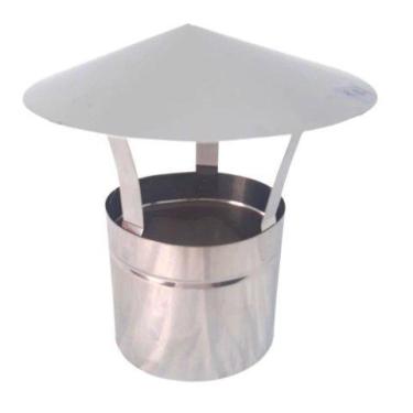 Imagem de Chapéu Chinês 10 Polegadas Inox 430 Para Chaminé Forno ig - INOX LAURI