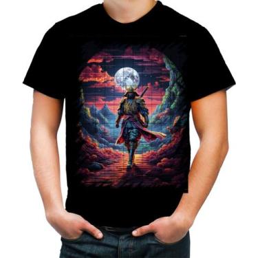 Imagem de Camiseta Colorida Samurai Ronin Sunset Sem Mestre 7 - Kasubeck Store®,