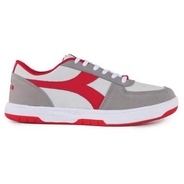 Imagem de Tênis Unissex Casual Diadora New Playmaker Branco e Vermelho 44 BRANCO/CINZA/VERMELHO Diadora-Unissex