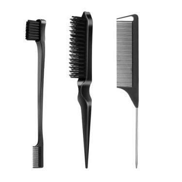 Imagem de Conjunto de escovas de cabelo SWEET VIEW Slick Back com escova e pente