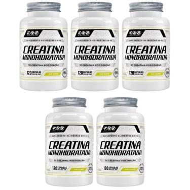 Imagem de Kit Com 5 - Creatina 100% Pura 500Mg 120 Capsulas FNB-Unissex