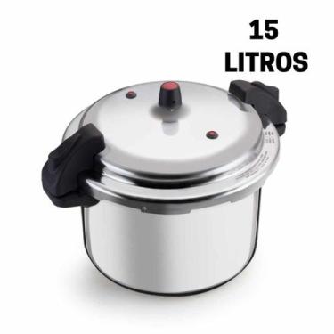 Imagem de Panela de Pressão 15L Alumínio Nacional Externa